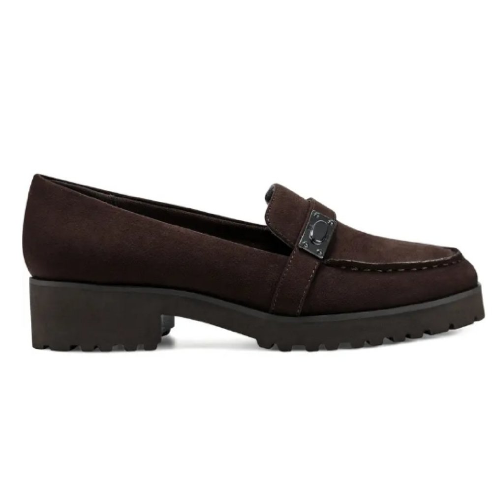 Easy Spirit Waverlie Loafer Women 7.5 Brown Lug Sole Comfort Slip On Shoe - Picture 7 of 11